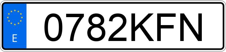 Numer rejestracyjny 0782KFN posiada IVECO DAILY