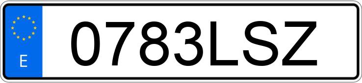 Numer rejestracyjny 0783LSZ posiada PORSCHE 911 Numer rejestracyjny 0783LSZ posiada PORSCHE 911