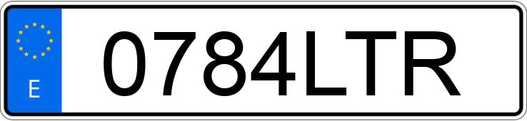 Numer rejestracyjny 0784LTR posiada IVECO S-WAY