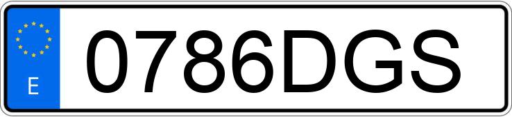 Numer rejestracyjny 0786DGS posiada SEAT LEON