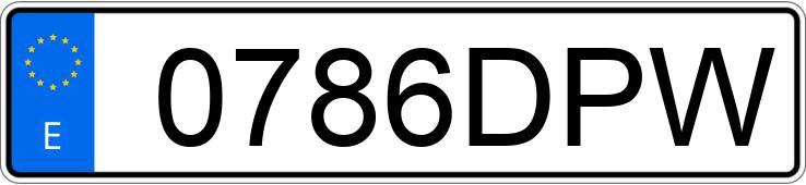 Numer rejestracyjny 0786DPW posiada CITROEN C2