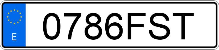 Numer rejestracyjny 0786FST posiada MERCEDES 220 (124)
