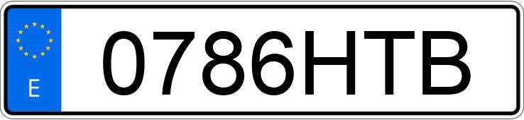 Numer rejestracyjny 0786HTB posiada MERCEDES VIANO