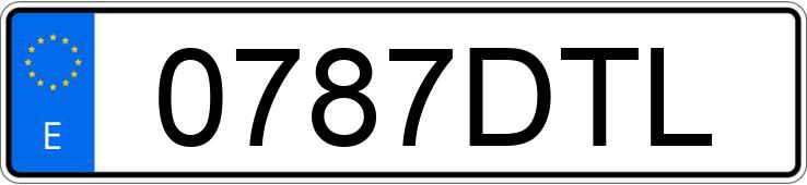 Numer rejestracyjny 0787DTL posiada MERCEDES E 270 (210)