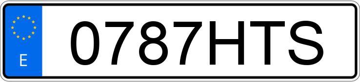 Numer rejestracyjny 0787HTS posiada PEUGEOT 5008