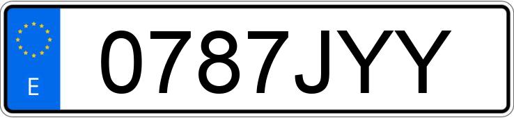 Numer rejestracyjny 0787JYY posiada PEUGEOT 5008