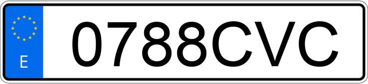 Numer rejestracyjny 0788CVC posiada OPEL COMBO