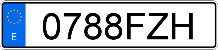 Numer rejestracyjny 0788FZH posiada MITSUBISHI COLT