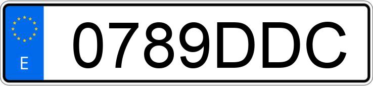 Numer rejestracyjny 0789DDC posiada PEUGEOT 206