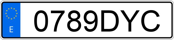 Numer rejestracyjny 0789DYC posiada SEAT IBIZA