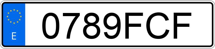 Numer rejestracyjny 0789FCF posiada AUDI A4