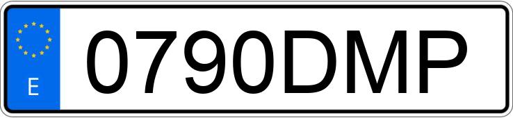 Numer rejestracyjny 0790DMP posiada BMW SERIE 3