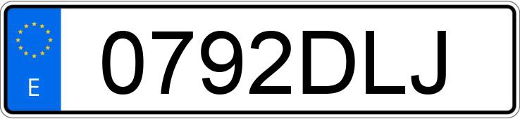 Numer rejestracyjny 0792DLJ posiada FORD FIESTA