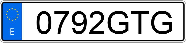 Numer rejestracyjny 0792GTG posiada VOLKSWAGEN POLO