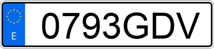 Numer rejestracyjny 0793GDV posiada FIAT SCUDO