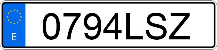Il numero di registrazione 0794LSZ ha BMW SERIE 4