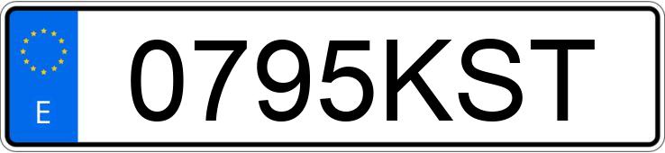 Numer rejestracyjny 0795KST posiada KIA CEED