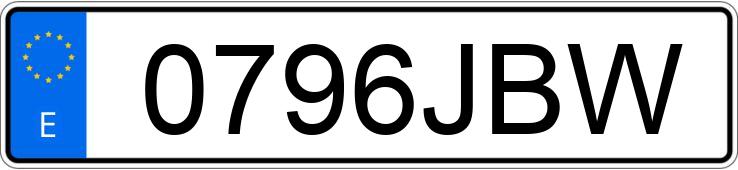 Numer rejestracyjny 0796JBW posiada IVECO DAILY