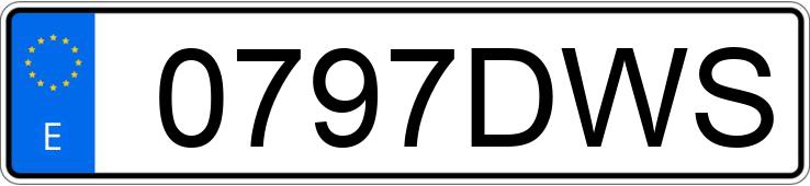 Numer rejestracyjny 0797DWS posiada SAAB 9-3