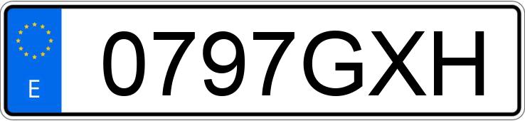 Numer rejestracyjny 0797GXH posiada FORD TRANSIT CONNECT