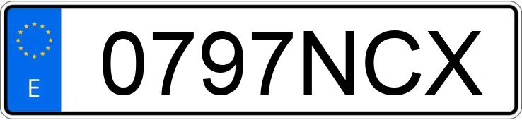 Numer rejestracyjny 0797NCX posiada BMW SERIE 5