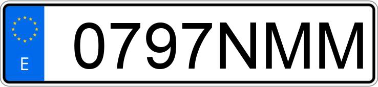 Numer rejestracyjny 0797NMM posiada OPEL VIVARO