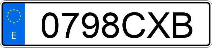 Numer rejestracyjny 0798CXB posiada PEUGEOT PARTNER