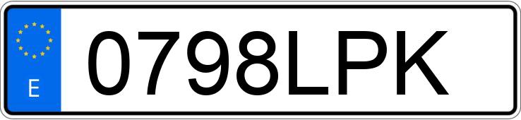 Numer rejestracyjny 0798LPK posiada VOLKSWAGEN T-CROSS