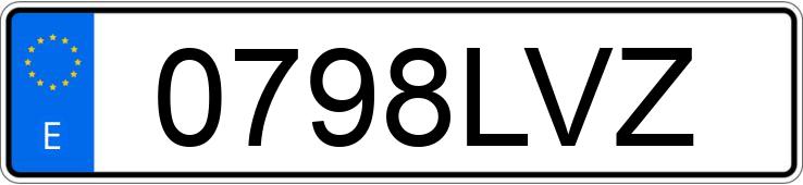 Numer rejestracyjny 0798LVZ posiada BMW SERIE 4