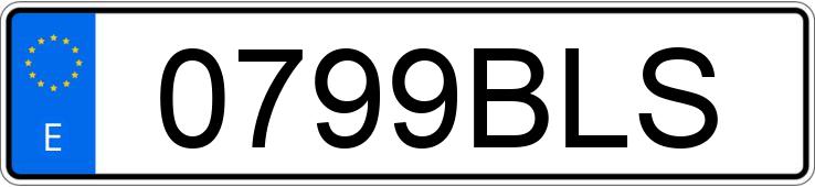 Numer rejestracyjny 0799BLS posiada MERCEDES C (203)