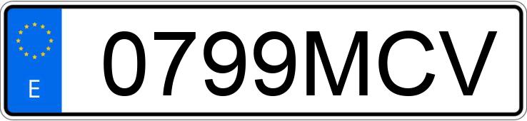 Numer rejestracyjny 0799MCV posiada MERCEDES CLA (118)