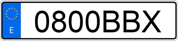 Numer rejestracyjny 0800BBX posiada NISSAN TERRANO II