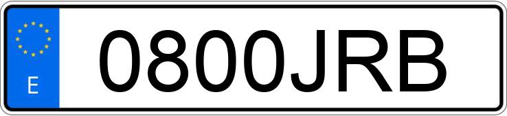 Numer rejestracyjny 0800JRB posiada RENAULT CLIO