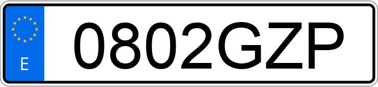 Numer rejestracyjny 0802GZP posiada VOLKSWAGEN GOLF Numer rejestracyjny 0802GZP posiada VOLKSWAGEN GOLF