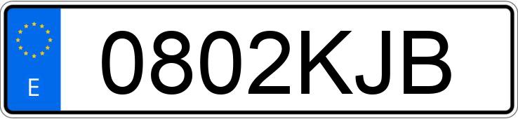 Numer rejestracyjny 0802KJB posiada DACIA DOKKER