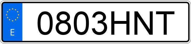 Numer rejestracyjny 0803HNT posiada MINI MINI