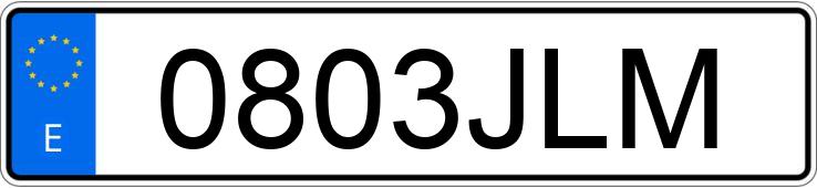 Il numero di registrazione 0803JLM ha PEUGEOT 108