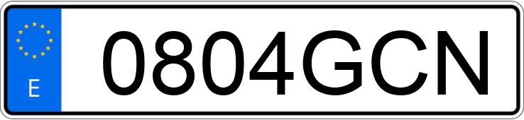 Numer rejestracyjny 0804GCN posiada FORD FOCUS C-MAX