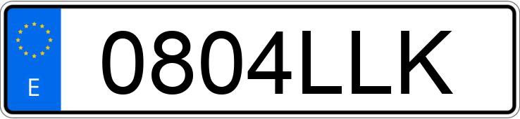 Registreringsnummer0804LLK har TOYOTA PRIUS+ Registreringsnummer0804LLK har TOYOTA PRIUS+