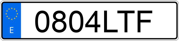 Numer rejestracyjny 0804LTF posiada VOLVO XC60