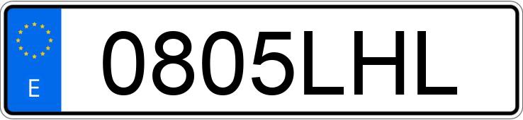 Numer rejestracyjny 0805LHL posiada SEAT LEON