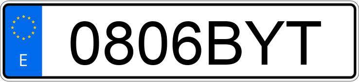Numer rejestracyjny 0806BYT posiada OPEL VIVARO