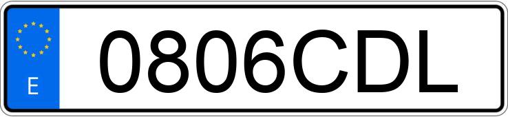 Numer rejestracyjny 0806CDL posiada CITROEN JUMPER