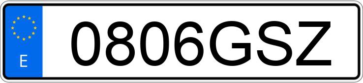 Numer rejestracyjny 0806GSZ posiada NISSAN QASHQAI