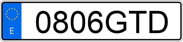 Numer rejestracyjny 0806GTD posiada RENAULT MASTER KB6 MTA 2.5DCI150 3.5T QS