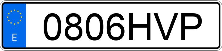 Numer rejestracyjny 0806HVP posiada AUDI A6