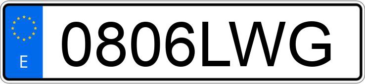 Numer rejestracyjny 0806LWG posiada BMW SERIE 1