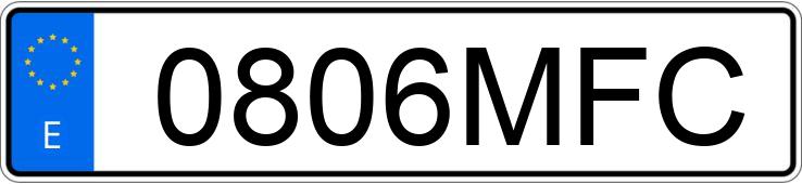 Numer rejestracyjny 0806MFC posiada JEEP COMPASS