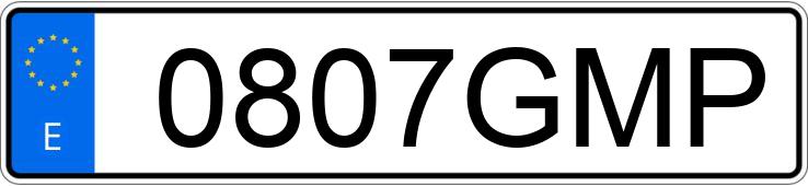 Numer rejestracyjny 0807GMP posiada CITROEN C3