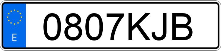 Numer rejestracyjny 0807KJB posiada OPEL CORSA